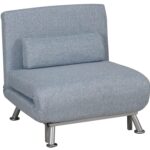Homcom Folding 5 Position Convertible Sofa 75cm 1 Seater