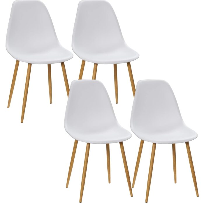 Homcom Set 4 Modern Armless Kitchen Chair 88.5cm 4pcs